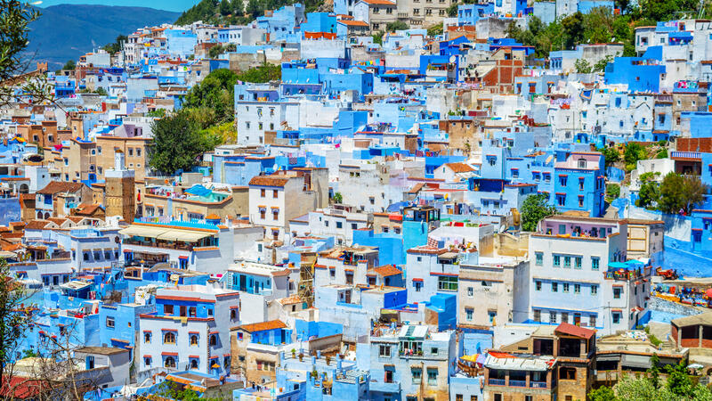 Aerial View of Chefchaouen